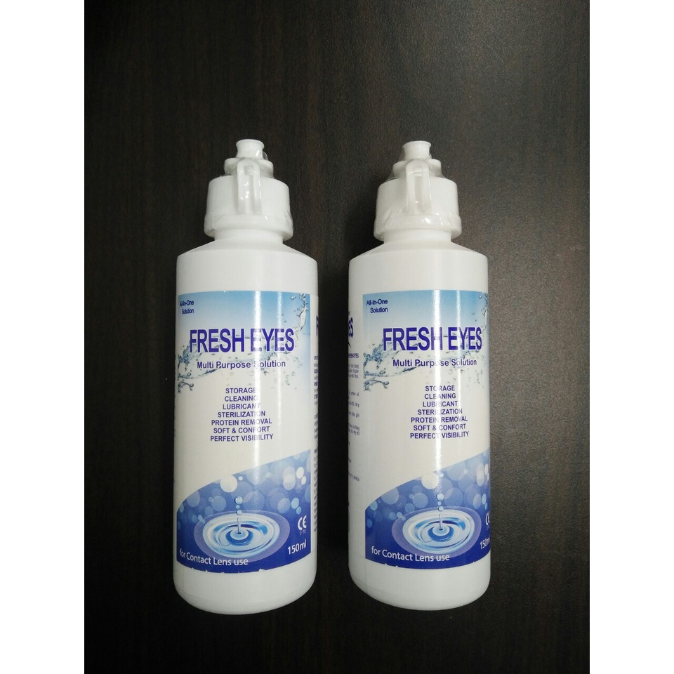 Nước ngâm kính áp tròng Fresh Eyes, nước ngâm lens Hàn Quốc