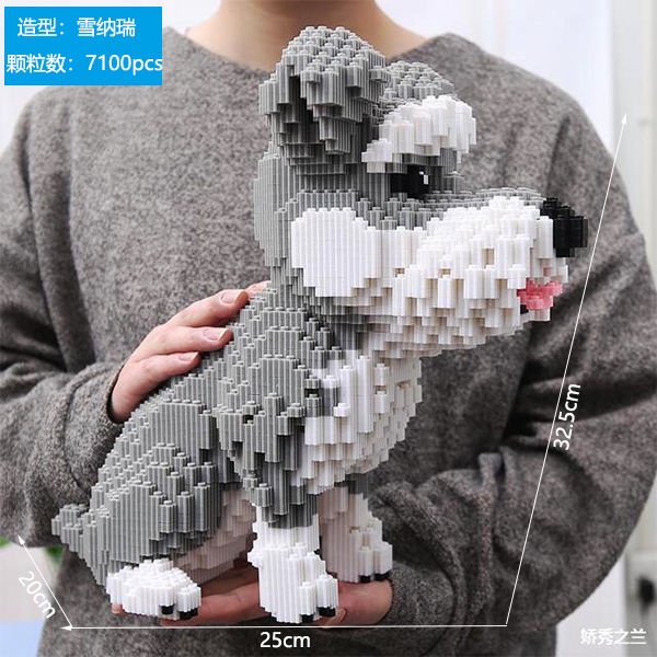 Bộ đồ chơi lắp ráp Lego hình chú chó Husky đáng yêu