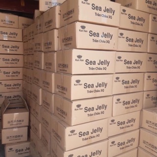 Thùng trân châu trắng/ đen 3Q Sea Jelly thùng 6 gói