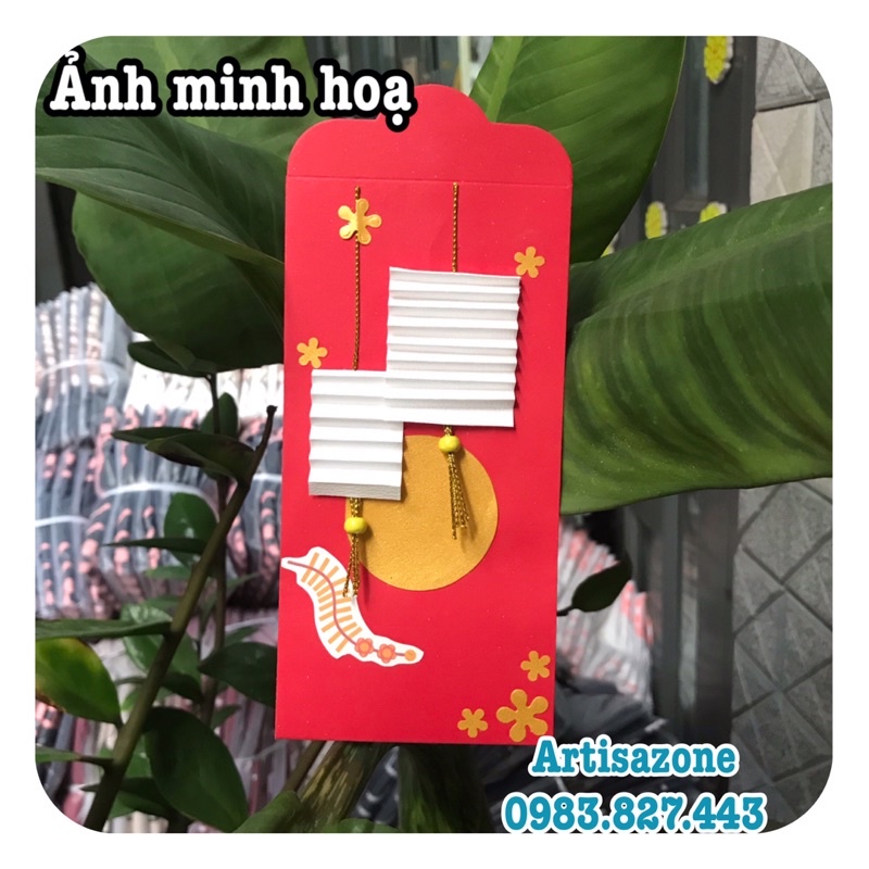 Lì xì trơn tự trang trí theo ý mình - Set 10 chiếc (Đọc kỹ mô tả sản phẩm)