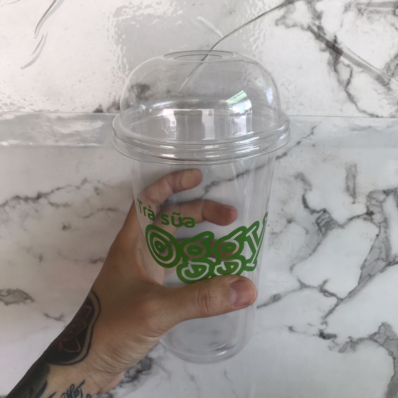 Set 50cái nắp ly cầu bầu tròn PET phi 95, nắp ly trà sữa cà phê nước ép hàng nhựa loại 1 dày dặn