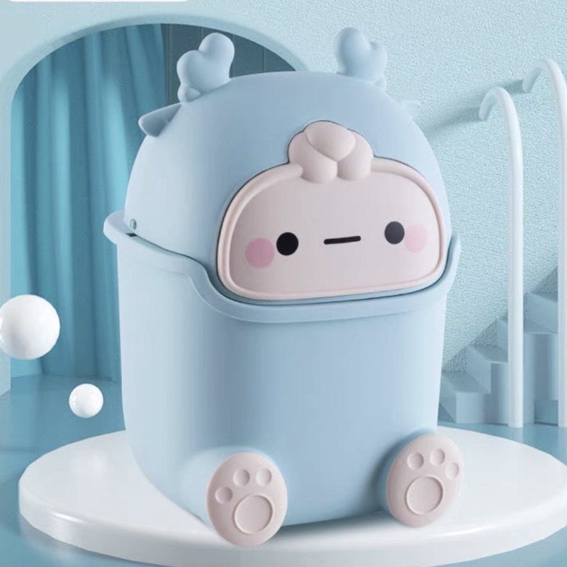 Thùng Rác Nắp Lật, Thùng Mini Năng Kiểu Dáng Tiện Dụng, Thiết Kế Xinh Xắn