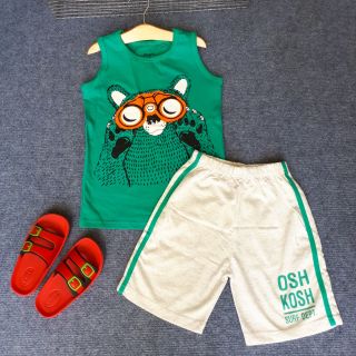 Bộ ba lỗ Oshkosh bé trai hàng xuất dư VNXK