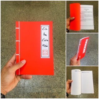 Vở ghi chú phong cách kiếm hiệp quyển bí kíp gáy khâu cổ trang