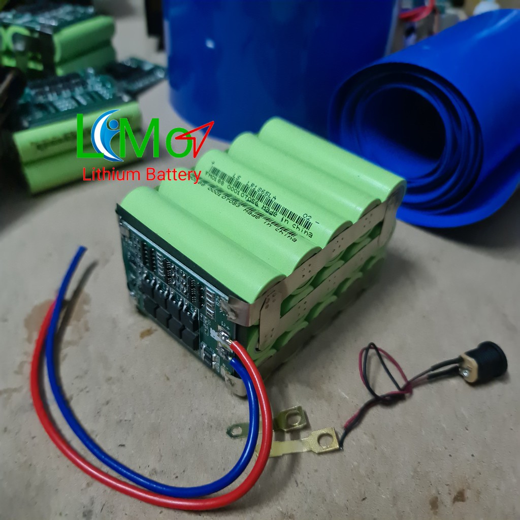 LIMO - Khối pin 3S 12,6v - 12,5Ah . Tặng kèm sạc siêu nhanh Lithium 12,6v