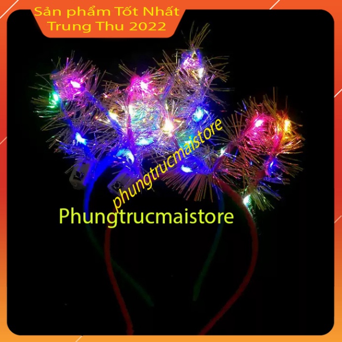 Bờm tóc - Băng đô bờm tai thỏ kim tuyến phát sáng trang điểm Hàn Quốc