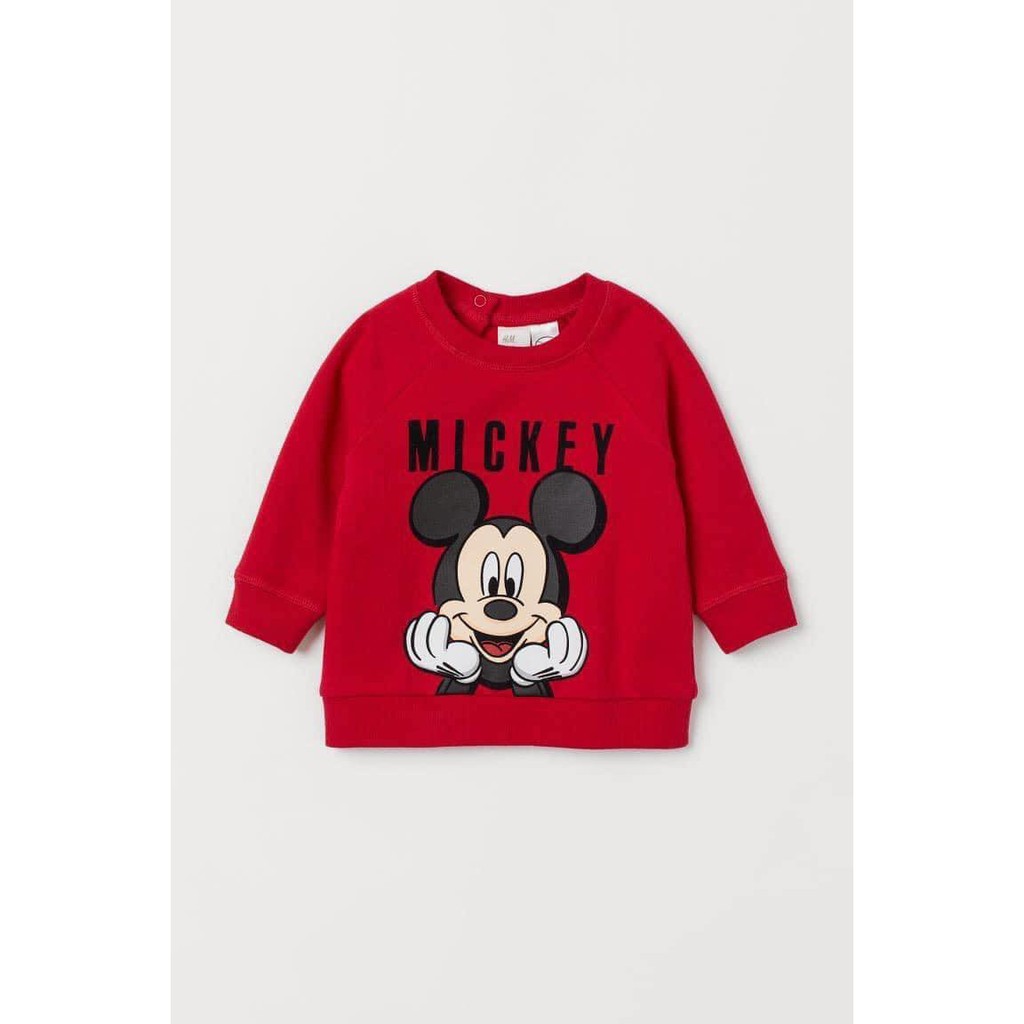 Áo micky đỏ bé trai HM auth