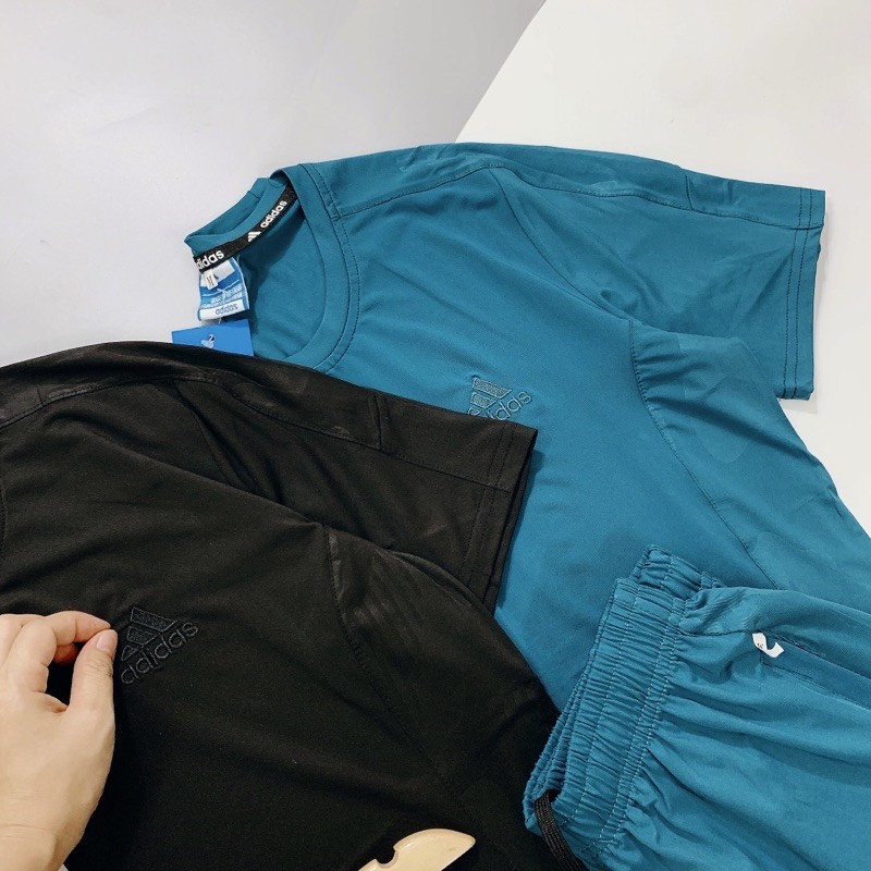 NAMC08 - BỘ THỂ THAO TRƠN CỔ TRÒN 2 MÀU THÊU CHO NAM | BigBuy360 - bigbuy360.vn