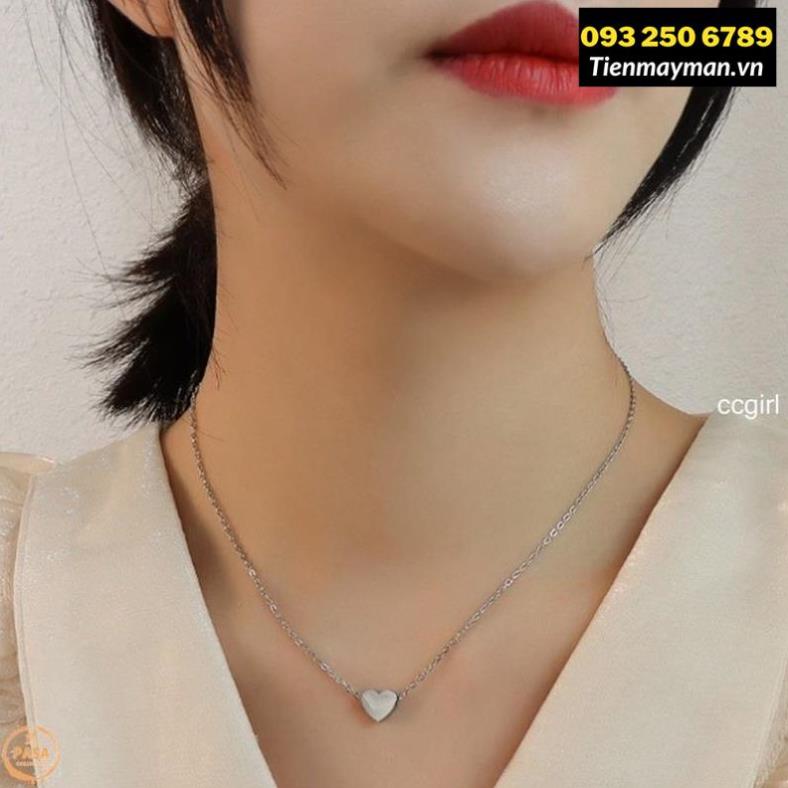 [trợ giá] Dây Chuyền Mặt Trái Tim Đơn Giản Ngọt Ngào Thời Trang Cho Nữ