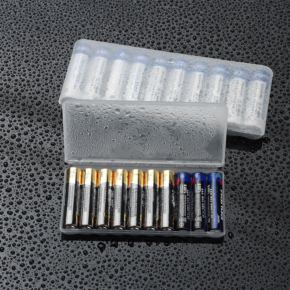 Hộp Đựng Pin AAA / AA / 18650 10 Ngăn Bằng Chất Liệu Cứng