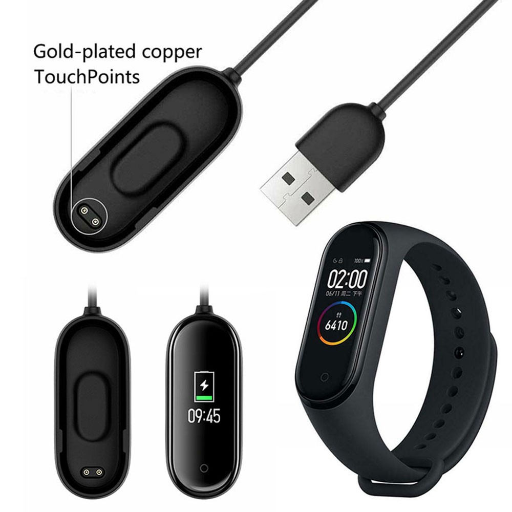 Cáp sạc USB jansin thay thế cho vòng đeo tay thông minh Xiaomi Miband 4 NFC