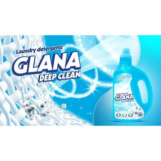 Nước giặt xả GLANA 3L - Nước giặt quần áo Organic