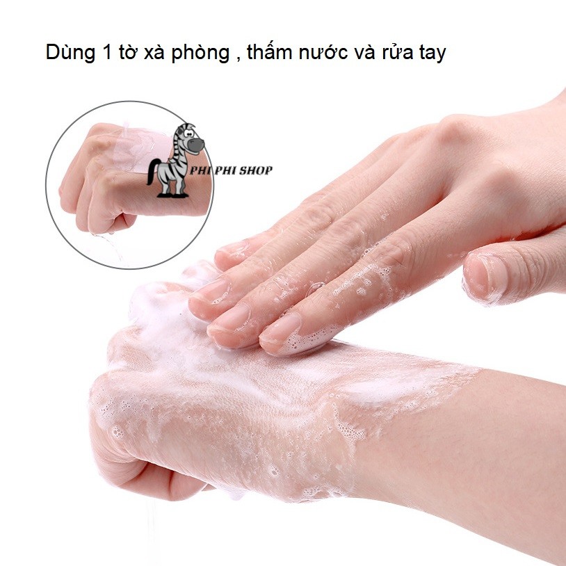 Hộp xà phòng giấy 50 tờ FaSoLa tiện dụng mang theo bên mình JY162