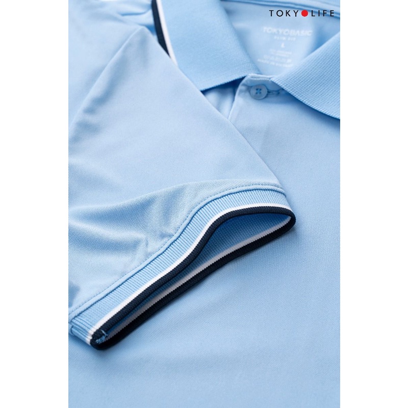 Áo Polo NAM SPORT cổ viền phối kẻ thoáng mát TOKYOLIFE I7POL809K