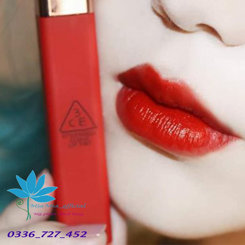 Son Kem Lì 3CE Cloud Lip Tint Macaron Red Màu Đỏ Tươi Quyến Rũ