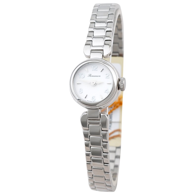 Đồng hồ Romanson Watch PA2638LWWH nữ mặt nhỏ kính chống xước máy Thụy Sĩ chống nước dây thép cao cấp chính hãng