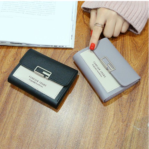 Ví Ngắn Nữ Mini FOREVER YOUNG Khóa Cách Điệu V198 Cực Hot