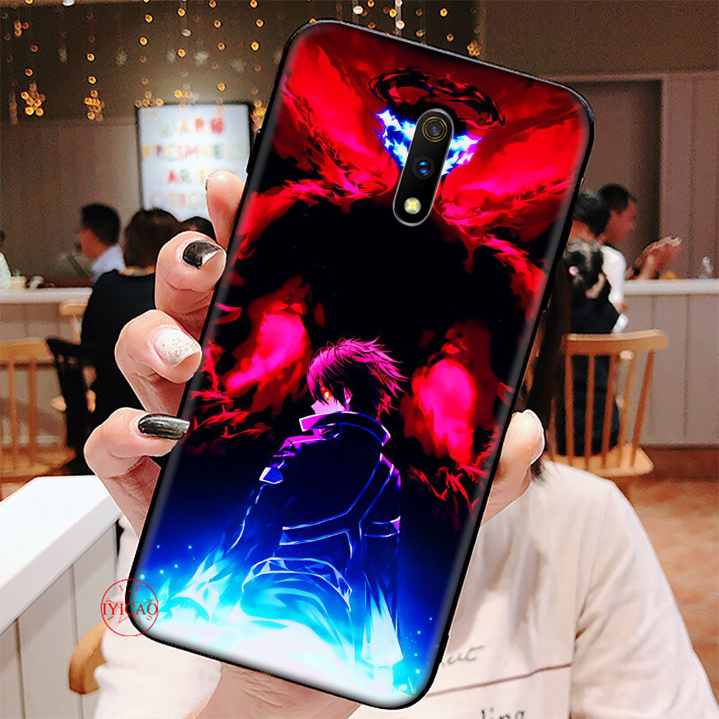 Ốp Lưng Silicone Họa Tiết Hoạt Hình Sword Art Online Thời Trang Cho Realme X Lite Q 2 A5 3 5 Pro 5i 5s C2 C3 X3