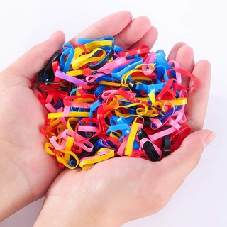 100gram thun cột tóc nhiều màu cho bé dày, chắc