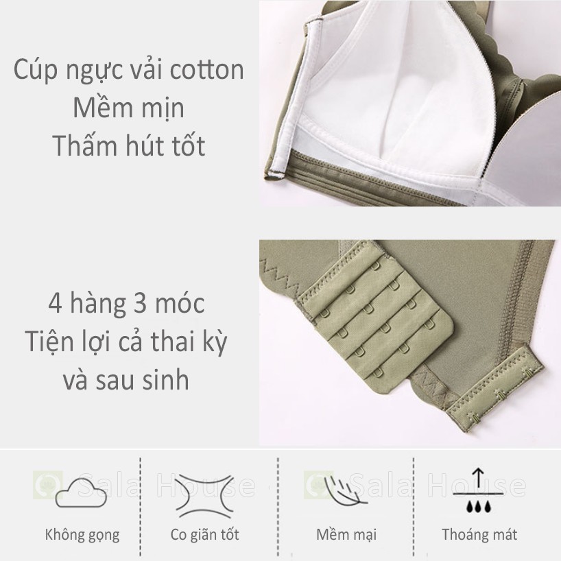 Áo Lót Bầu - Áo Ngực Sau Sinh Nâng Ngực Vải Su Liền Mảnh Bền Đẹp SalaHouse cho mẹ bầu và cho con bú - AL06