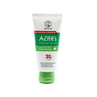 Sữa rửa mặt Acnes Kháng khuẩn Ngăn ngừa mụn 50g , 100g