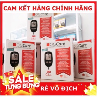Máy Đo Đường Huyết OGCare Tặng kèm 25 Que Test + 50 kim chích máu Made in Italia