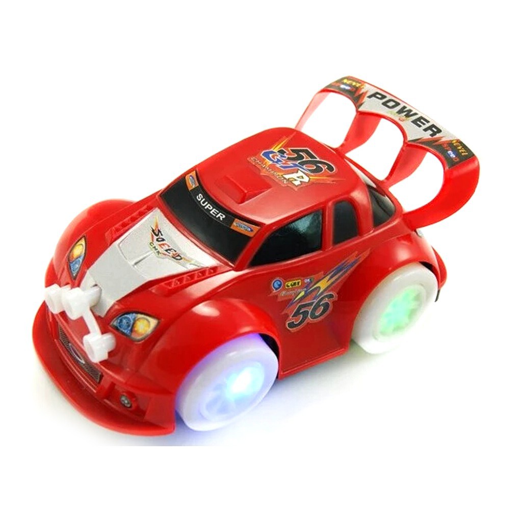Đồ chơi pin mô hình xe ô tô bằng nhựa có đèn LED và nhạc cho bé