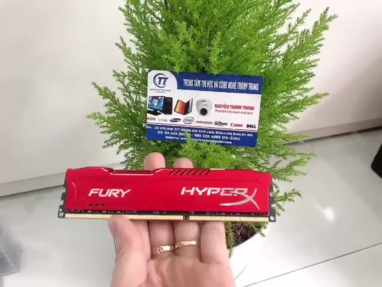 Ram PC Máy tính bàn Kingston HyperX Fury Red 8GB (1x8GB) DDR3 Bus 1600Mhz có tản - Mới Bảo Hành 1 Đổi 1 Trong 36 Tháng | BigBuy360 - bigbuy360.vn
