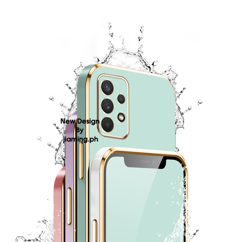 Ốp Điện Thoại Mềm Màu Kẹo Thiết Kế Sang Trọng Có Dây Đeo Cho Samsung Galaxy A32 A22 4G 5G 2022