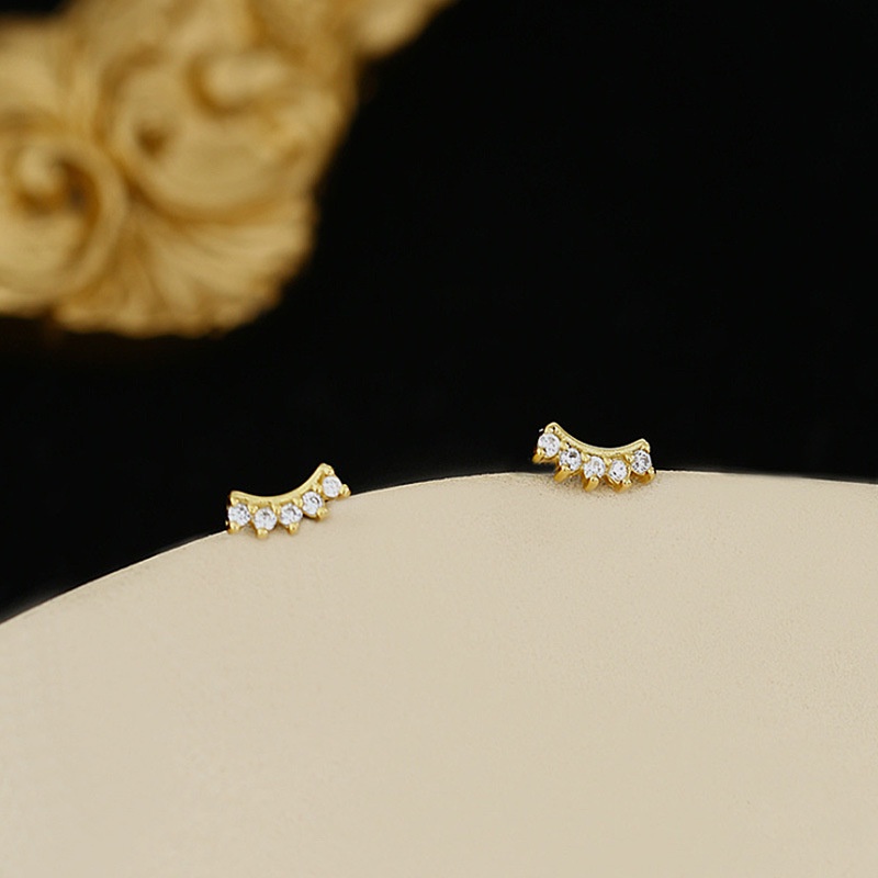 Đôi Bông Tai Mạ Vàng Hình Hello Kitty Đơn Giản Dành Cho Nữ