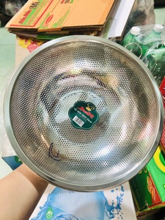 Rổ inox  (24cm-30cm)