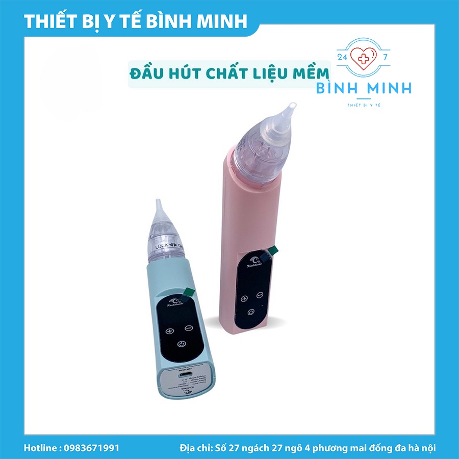 Máy hút mũi cho trẻ sơ sinh,máy hút mũi Kichilachi dành cho bé có màn hình cảm biến, bảo hành 6 tháng