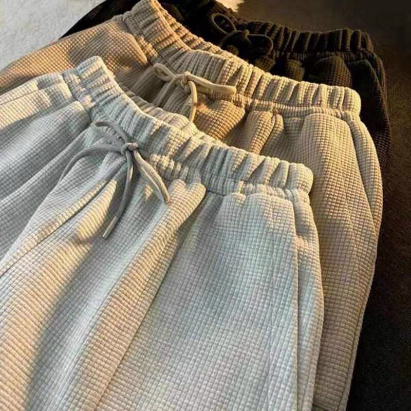 Quần jogger nữ bo ống dày dặn, Quần nỉ nữ chất liệu tổ ong dày dặn