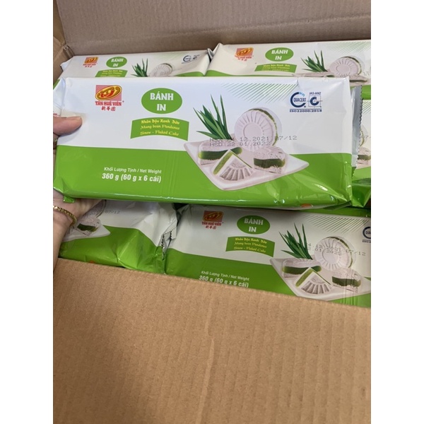 Bánh In đậu xanh lá dứa Tân Huê Viên