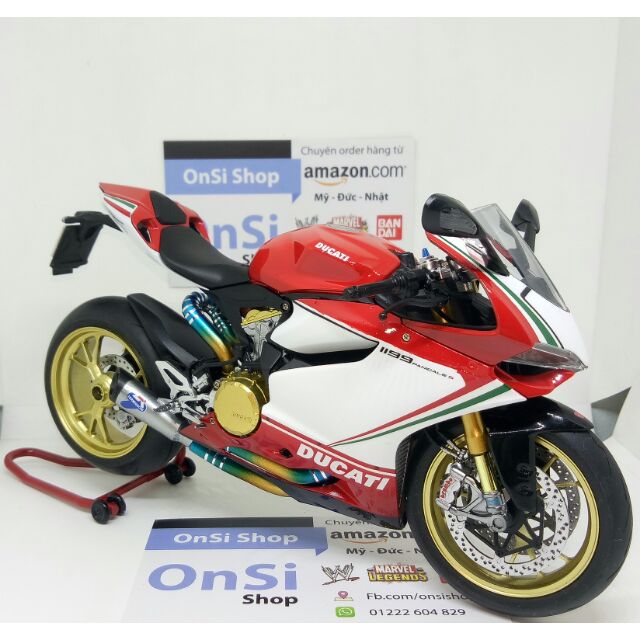 DUCATI 1199 PANIGALE TRICOLORE 1/12 TAMIYA MÔ HÌNH XE ĐỘ PÔ