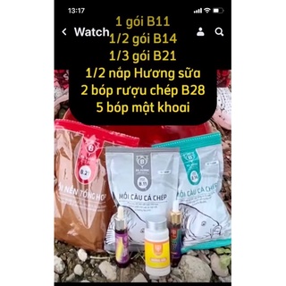 Combo mồi câu cá chép Bá Vương siêu nhậy