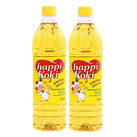 Combo 2 Chai Dầu Happi 1L - Date mới