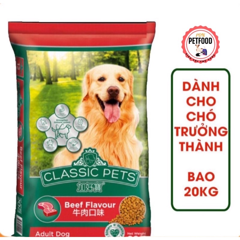 HCM- (Bao lớn 20kg) Thức ăn dạng hạt  chó trưởng thành CLASSIC PETS ADULT THỨC ĂN CHUỘT HAMSTER