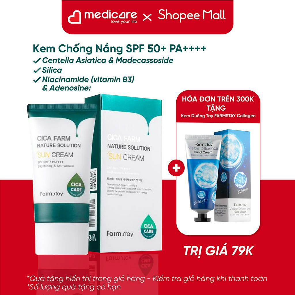 0133440 Kem Chống Nắng FARMSTAY Cica Farm SPF 50+ PA++++ 50g
