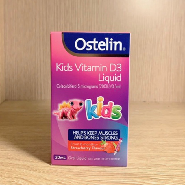 Vitamin D Ostelin Liquid - VItamin D dạng nước cho trẻ dưới 1 tuổi (20ml)