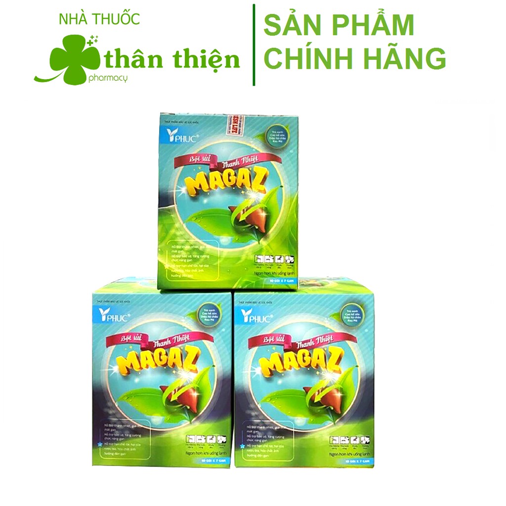 Bột thanh nhiệt MAGAZ giúp thanh nhiệt, giải độc cơ thể, tăng cường khả năng chống oxy hóa, cải thiện làn da ngừa mụn