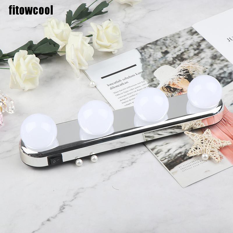 Đèn LED 4 Bóng Gắn Gương Trang Điểm Tiện Dụng