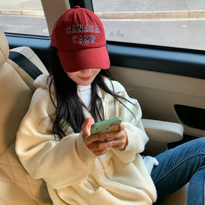 Nón Lưỡi Trai Mới Thêu Chữ Phong Cách Retro Mỹ