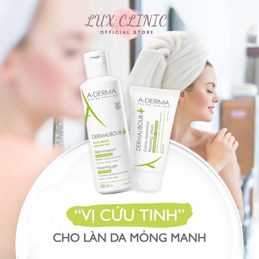Kem dưỡng phục hồi và làm dịu da A-Derma Dermalibour Caprylic Repairing Cream 15ml/50ml