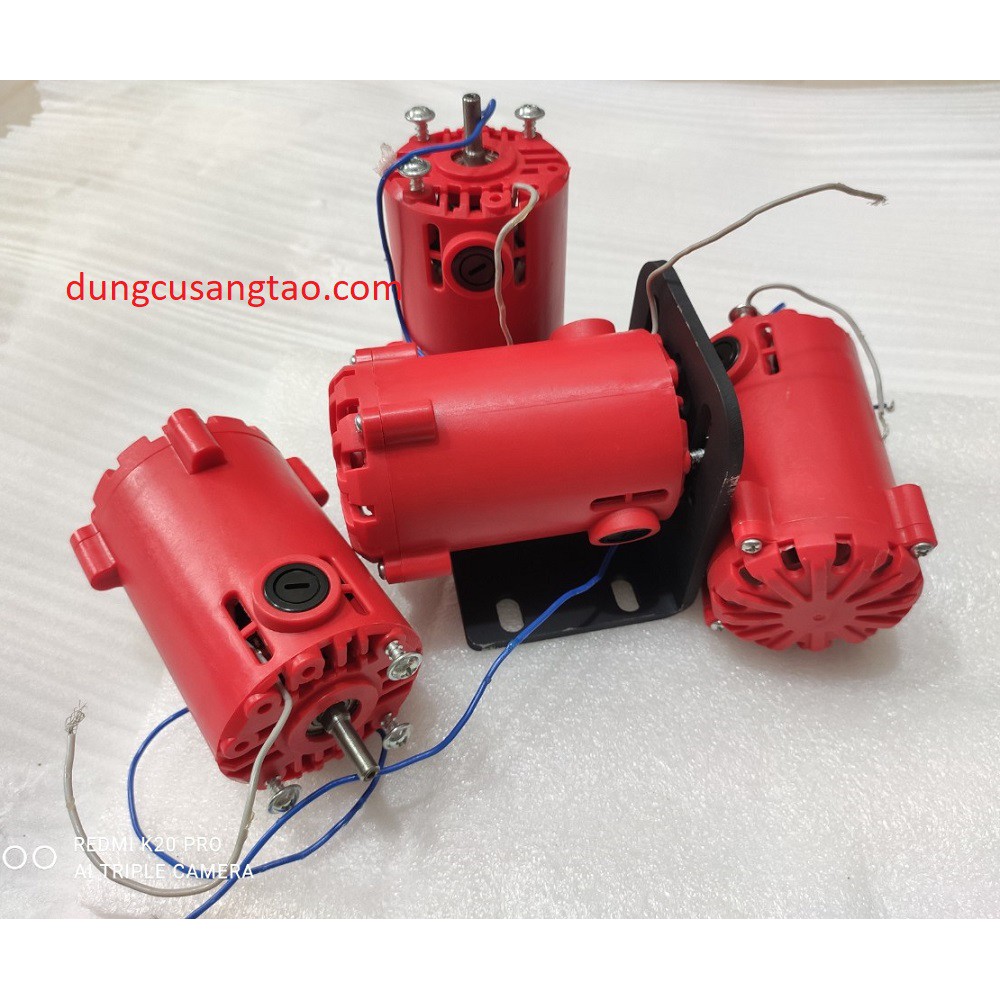 Motor 340w cốt 6mm/ Động cơ chế máy khoan, máy cắt, máy mài 340w / Động cơ thay thế cho khoan bàn 340w surom/Lerom