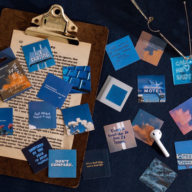 Hộp 46 miếng dán trang trí sổ tay sáng tạo