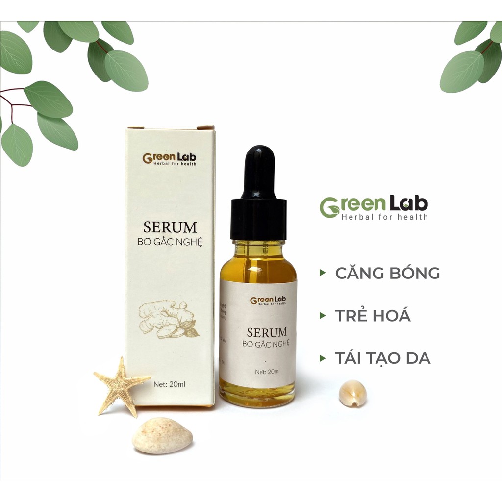 Serum bơ gấc nghệ Greenlab - Mang lại vẻ đẹp trắng hồng