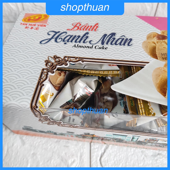 Bánh hạnh nhân Tân Huê Viên 300g hộp giấy, đóng gói riêng từng cái
