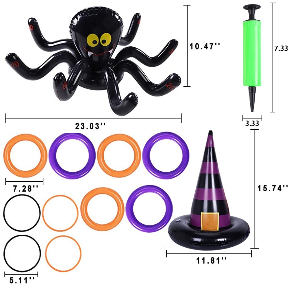 Đồ Chơi Bơm Hơi Hóa Trang Phù Thủy / Dơi / Nón Halloween Độc Đáo Cho Bé