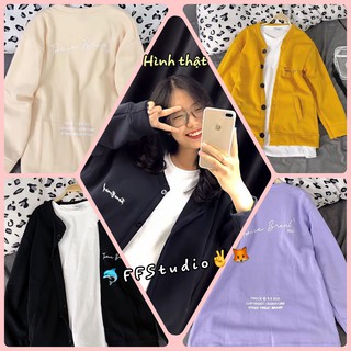 Áo khoác Cadigan nữ thu đông có cúc Towce Brand 🐬 Hình thật+Video chính chủ🦊FREESHIP